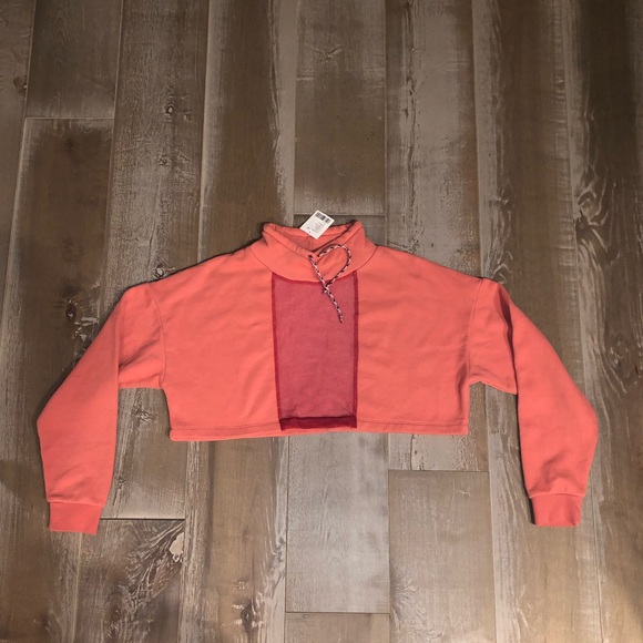 Silence + Noise Take Down Funnel Neck Mesh Crop - Picture 3 of 6